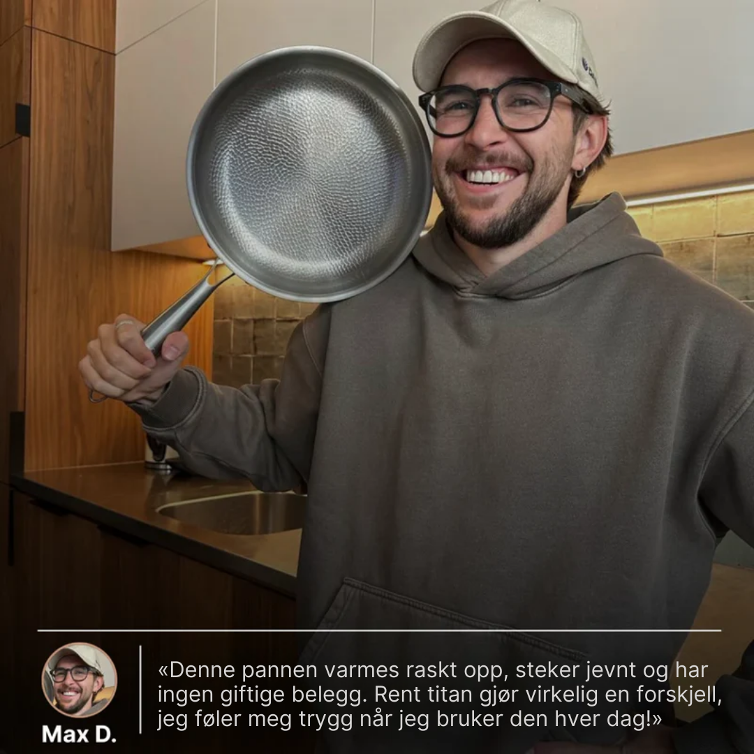 Titanium stekepanne